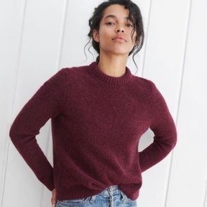 Jenni Kayne Puff Crew Neck Wine Small!  BEAUTIFUL!